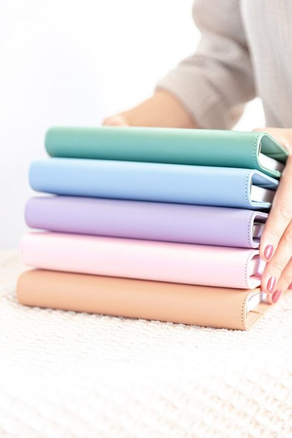 planner organizer in pastel colors